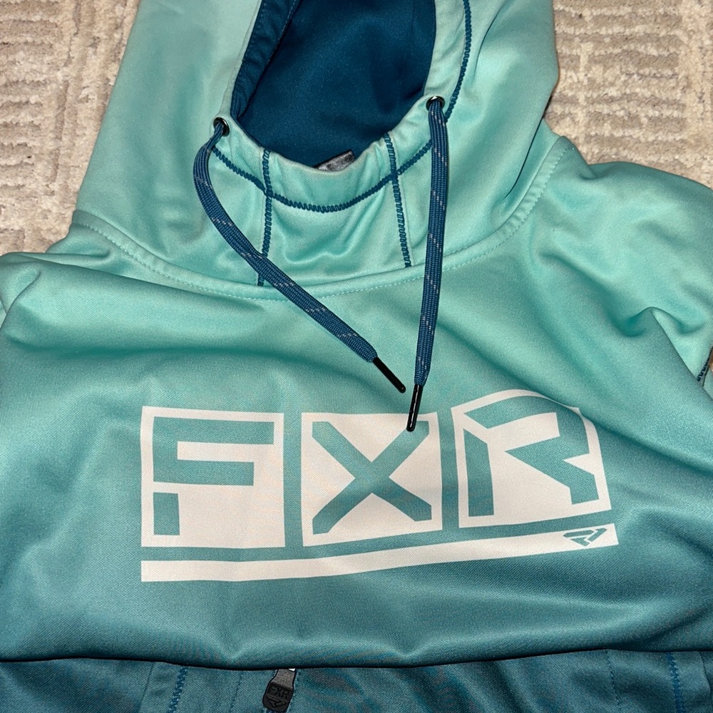 FXR Women's Teal Hoodie